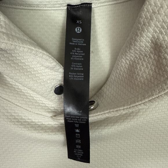 Lululemon Hoodie Mens XS Ivory Relaxed Fit Training Knit LM3DIQS Gym - Picture 2 of 13